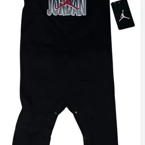 Jordan Jumpman Static Knit Baby Romper Black 24M Toddler Outfit Soft Jersey New
